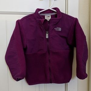 North Face baby girls purple Denali jacket 18-24m